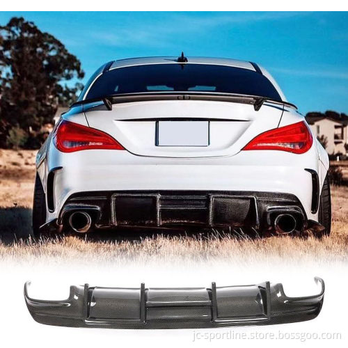MERCEDES W117 C117 CLA250 CLA45 AMG 13+ CARBON FIBER REAR BUMPER DIFFUSER LIP